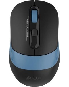 Мышь Fstyler FG10CS Air черный синий оптическая 2000dpi silent беспроводная USB для ноутбука 4but A4tech