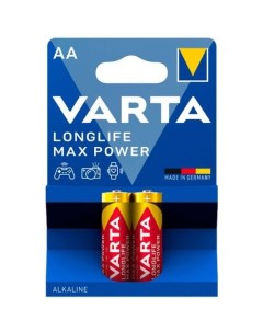 AA Батарейка LongLife Max Power LR6 Alkaline 2 шт Varta