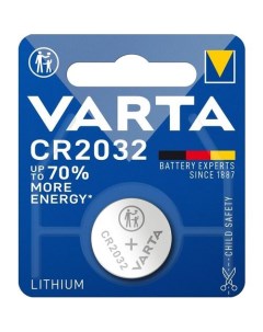 CR2032 Батарейка Electronics BL1 Lithium 1 шт Varta