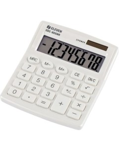 Калькулятор SDC 805NR 8 разрядный белый Eleven