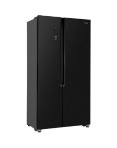 Холодильник двухкамерный WSBS 509 NFBX Inverter No Frost Side by Side инверторный черный Weissgauff