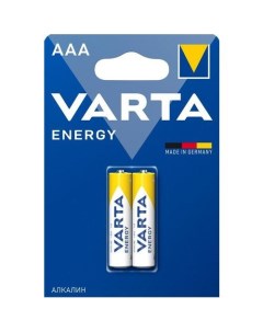 AAA Батарейка Energy LR03 Alkaline 2 шт Varta