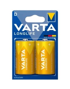 D Батарейка Longlife LR20 Alkaline 2 шт Varta