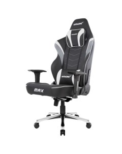 Кресло для геймера MAX черно белое Akracing