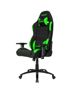 Кресло для геймера K7012 черно зеленое Akracing