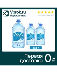Вода Aqua Minerale питьевая негазированная 5л Пепсико холдингс