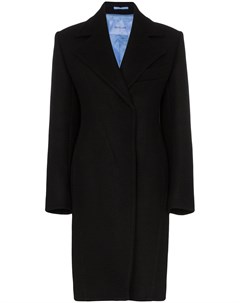 Mugler классическое пальто длины миди 36 черный Mugler