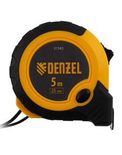 Рулетка 31543 5м х 25мм двухкомп корпус кнопка пауза Denzel