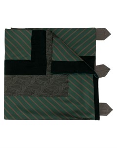 Sacai шарф в полоску один размер зеленый Sacai