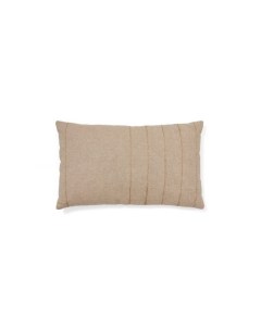 Чехол на подушку Sayema из бежевого хлопка и джута с вышивкой 30 x 50 см La forma (ex julia grup)
