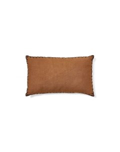 Чехол на подушку Satol из коричневого хлопка с вышивкой 30 x 50 см La forma (ex julia grup)