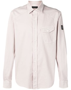 Belstaff рубашка с нагрудным карманом xxl нейтральные цвета Belstaff