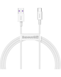 Кабель USB USB Type C быстрая зарядка 6A 1 м белый Superior Series CATYS 02 Baseus