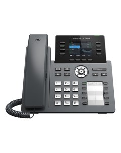 VoIP телефон GRP2634 4 линии 8 SIP аккаунтов монохромный дисплей PoE черный GRP2634 Grandstream