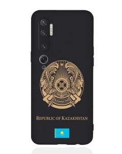 Чехол для Xiaomi Mi Note 10 10 Pro Золотой Герб Казахстана черный Signumcase