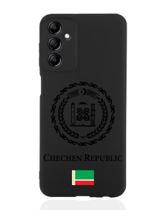 Чехол для Samsung Galaxy A14 Черный лаковый Герб Чечни черный Signumcase