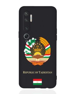 Чехол для Xiaomi Mi Note 10 10 Pro Герб Таджикистана черный Signumcase