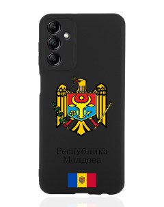 Чехол для Samsung Galaxy A14 Герб Республики Молдова Герб Молдавии черный Signumcase