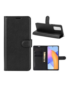 Чехол Wallet для смартфона Honor 10X Lite черный Printofon