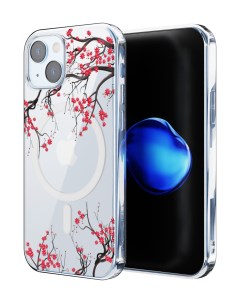 Чехол для iPhone 15 с MagSafe Сакура цветущая Mcover