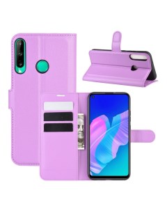 Чехол Wallet для смартфона Huawei P40 lite E Honor 9C фиолетовый Printofon