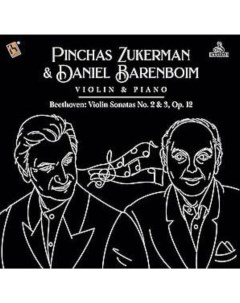 Pinchas Zukerman Daniel Barenboim Beethoven Violin Sonatas No 2 3 Op 12 LP Rhino