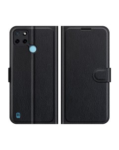 Чехол Wallet для смартфона Realme C21Y черный Printofon