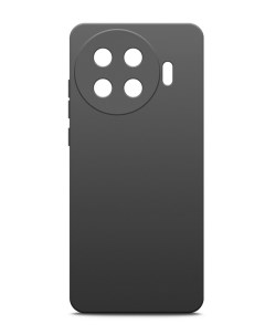 Чехол для Tecno Spark 20 Pro силиконовый матовый черный Miuko