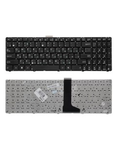 Клавиатура для ноутбука Asus U52 U53 U53F U53J U56 Series Плоский Enter Черная без Nobrand