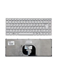 Клавиатура для ноутбука Sony Vaio VPC Y Series Г образный Enter Белая с белой рамкой P Nobrand