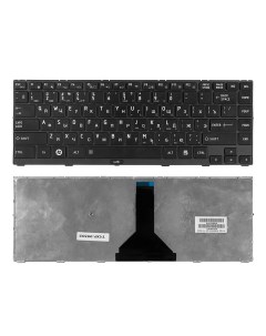 Клавиатура для ноутбука Toshiba Satellite R845 Series Плоский Enter Черная с черной рам Nobrand