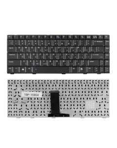 Клавиатура для ноутбука Asus F80 F83 X82 Series Плоский Enter Черная без рамки PN V Nobrand