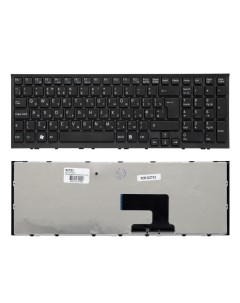 Клавиатура для ноутбука Sony Vaio VPC EE VPCEE Series Г образный Enter Черная с черной Nobrand