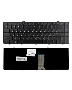Клавиатура для ноутбука Dell Inspiron 1320 1440 Series Плоский Enter Черная без рамки Nobrand