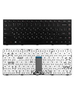 Клавиатура для ноутбука Lenovo IdeaPad G40 70 Series Плоский Enter Черная с рамкой PN Nobrand