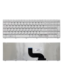 Клавиатура для ноутбука Packard Bell TM86 TX86 NEW90 PEW91 Series Плоский Enter Белая Nobrand