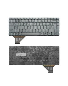 Клавиатура для ноутбука Asus N80VB Г образный Enter Серебристая без рамки Nobrand