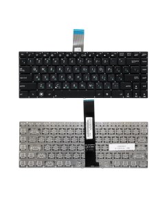 Клавиатура для ноутбука Asus K45 U37 U47 Series Плоский Enter Черная без рамки PN 9 Nobrand