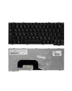 Клавиатура для ноутбука Lenovo IdeaPad S12 Series Г образный Enter Черная без рамки PN Nobrand