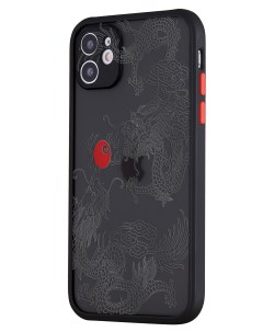 Чехол для iPhone 11 с защитой камеры Японский дракон инь аниме Mcover
