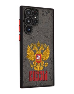 Чехол для Galaxy S22 Ultra с защитой камеры Россия Mcover
