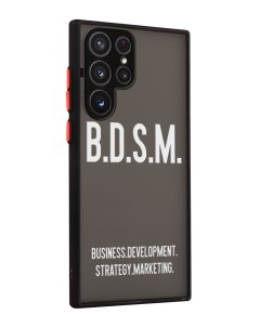 Чехол для Galaxy S22 Ultra с защитой камеры Надпись B D S M Mcover