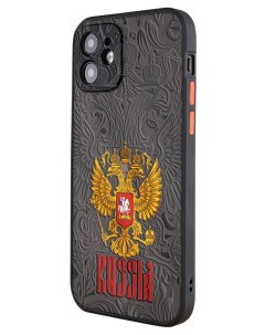 Чехол для iPhone 12 с защитой камеры Россия Mcover