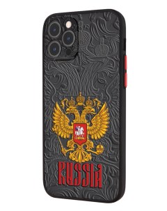 Чехол для iPhone 12 Pro с защитой камеры Россия Mcover