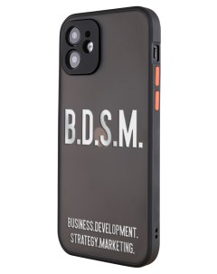 Чехол для iPhone 12 с защитой камеры Надпись B D S M Mcover