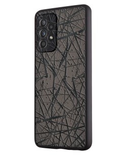 Чехол для Galaxy A52 с защитой камеры Чёрный узор Mcover