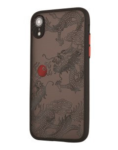 Чехол для iPhone Xr с защитой камеры Японский дракон инь аниме Mcover