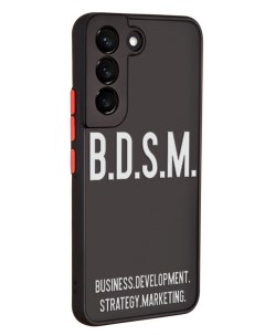 Чехол для Galaxy S22 с защитой камеры Надпись B D S M Mcover