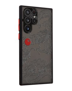Чехол для Galaxy S22 Ultra с защитой камеры Японский дракон инь аниме Mcover