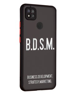 Чехол для Redmi 9C с защитой камеры Надпись B D S M Mcover